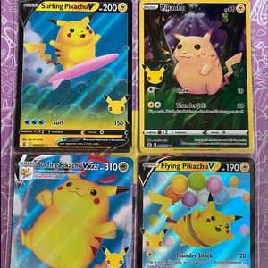 Pokemon Celebrations Pikachu Card Lot